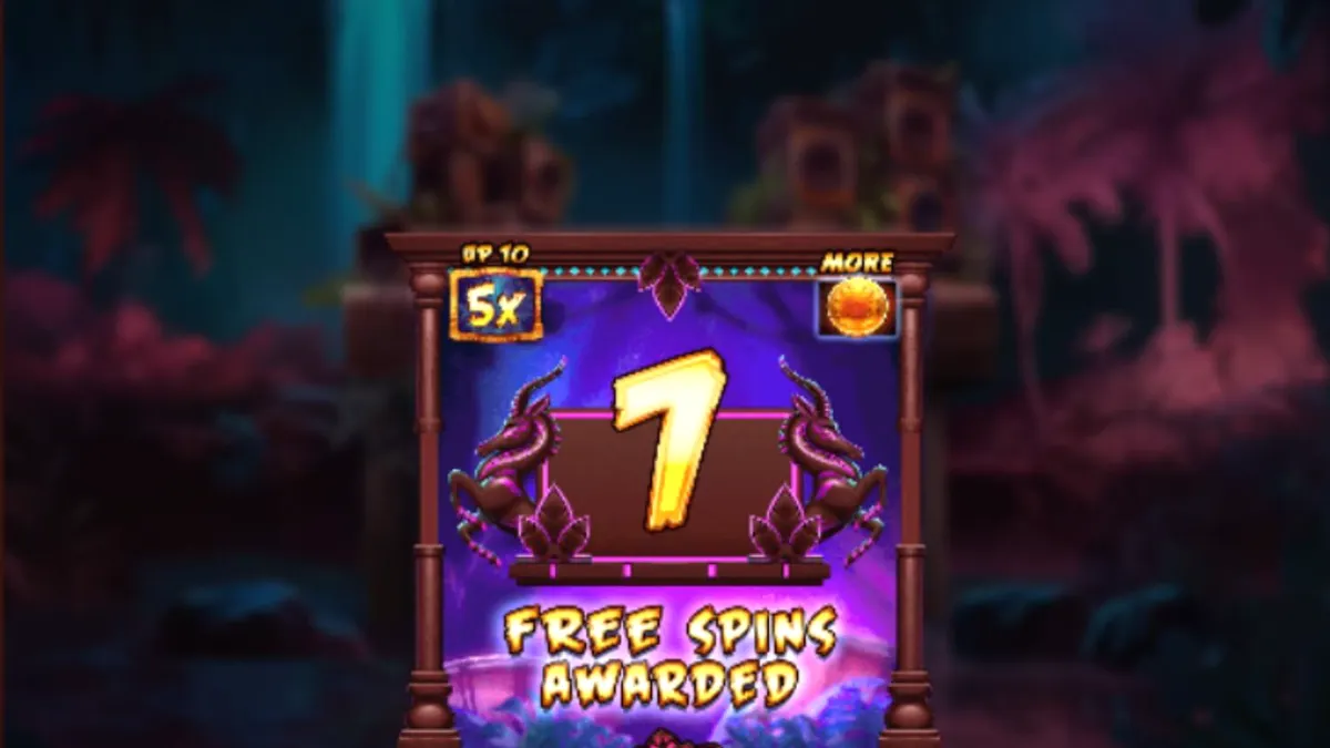 Interface do jogo de slot Kongo Bongo com tema de selva e gorila