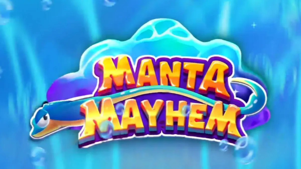 Manta Mayhem slot com tema subaquático e criaturas marinhas coloridas